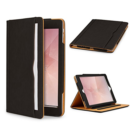 Original Urcover® Tasche Smart Cover iPad Pro 9.7 Zoll (2016 Version) Schutz Hülle Case [Sleep / Wake Funktion] und inkl Displayschutzfolie & Zubehör | Schwarz