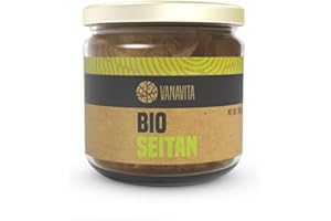 VanaVita Seitan al Naturale BIO 200 g - Gusto Piccante ed Esotico, Facilmente Digeribile, Fonte Sana di Proteine, Pochi Grassi e Zuccheri, Ideale per Carne e Salse, Vegan