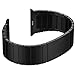 Produktbild ontube für Apple Watch Band Series 1 Serie 2, (nicht für iWatch 38 mm) Edelstahl Uhrenarmband Link-Armband mit Double Button Klappschließe für iWatch Band 42 mm schwarz