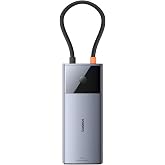 Hub 6in1 Baseus Metal Gleam 2 Serisi, USB-C'den 2xUSB 3.0 USB-C'ye, HDMI USB-C PD Ethernet RJ45