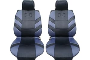 AUTOBITS 2x Vordere Auto Sitzauflagen PKW Sitzaufleger Grau Schwarz Hochwertig Autoschutz Auflage Neu OVP