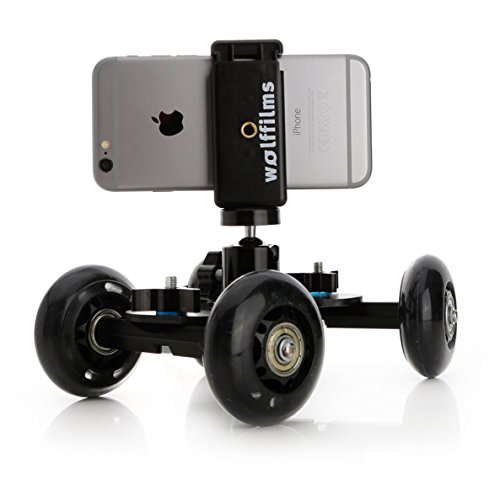 Arktis Wolffilms iPhone 8 & iPhone 8 Plus X 7 & 7 Plus & iPhone 6s 6 & Plus 5s 5 4 4s SE CAMROVER DSLR Dolly Slider Mini Kamerawagen