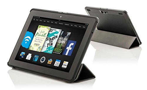 Forefront Cases® Neue Leder Hülle / Tasche / Case / Cover für Amazon Fire HDX 8.9 Tablet (November 2014) – Rundum-Geräteschutz und intelligente Auto-Sleep-Wake-Funktion mit 3-JAHRES-GARANTIE VON Forefront CASES – inkl. Eingabestift und Displayschutz - 2