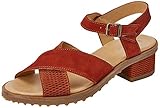 Revestimiento: Cuero El Naturalista N5015, Zapatos de tacón con Punta Abierta para Mujer, Rojo (Caldera), 40 EU