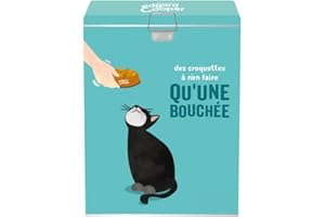 Edgard & Cooper Pojemnik na karmę kot, pojemnik do przechowywania karmy kota, może pomieścić do 6kg karmy dla kotów, duże turkusowe niebieskie pudełko