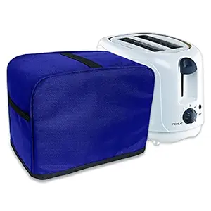 NABAAT Dust Proof Water Proof Washable Cover for 2 Slice Toaster Pop up Kitchen with Pockets Standard Size, Blue (11?x 6.5?x 8?)