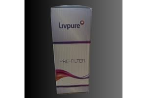 Livpure Plastic Pre Filter Set Removes Chlorine Fluoride Heavy Metals Hard Water Softener Water || 1 Pc, White & Clear
