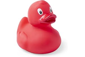 HAFEEHOO Patito de Goma baño en Divertidos Colores. Resistentes al Agua y la Suciedad, Ideales para el baño del bebé, A Partir de 6 Meses. Certificado UE. (Rojo)