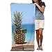 Produktbild Ewtretr Strandtücher Pineapple Decor 100% Polyester Beach Towel Chair (31" X 51") Thick Soft Quick Dry Lightweight Towels Blanket