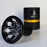Hooksey Bowl Premium Shisha Kopf - hochwertige Verarbeitung aus Silikon und Glas (Schwarz)