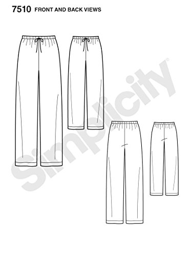 Simplicity Schnittmuster 7510 A Kinder,Teenager & Erwachsenen Hosen Gr. XS-L/XS-XL - 2