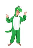 NEU KROKODIL KINDER KOSTÜM FÜR FASCHING KARNEVAL 122-128 KINDERKOSTÜM