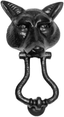 Kirkpatrick Antique Black Wolf Head Door Knocker 574