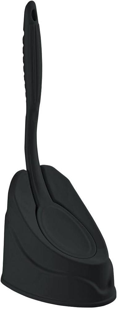 Titiz Dinamik Klozet Fırça Takımı (Siyah) - Dayanıklı Sert Plastik Modern Banyo Tuvalet Fırçası (Smartizi Güvencesiyle)