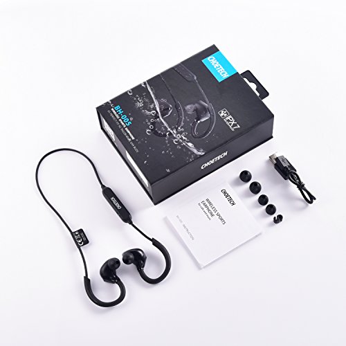 Auriculares Bluetooth In-ear CHOETECH Auriculares Inal  mbricos Bluetooth V4 1 Cascos In  lambrico Deportivos Impermeables con Micr  fono Incorporado Headphones para iPhone  iPad  Samsung  Huawei y Otros Tel  fonos