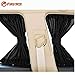 Produktbild Aliaoforz 2 x Update 70S Aluminiumlegierung Elastische Auto Seitenscheibe Sonnenschutz Vorhänge Auto Fenster Sonnenblende Jalousie Abdeckung - Schwarz Beige Grau