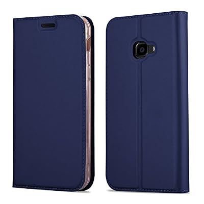 Cadorabo Coque pour Samsung Galaxy XCOVER 4 en Classy Bleu FONCÉ - Housse Protection avec Fermoire Magnétique, Stand Horizontal et Fente Carte - Portefeuille Etui Poche Folio Case Cover