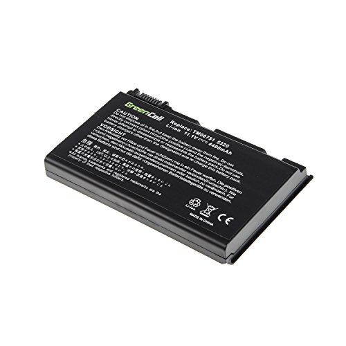Green Cell® Standard Serie GRAPE32 Laptop Akku für Acer Extensa 5100 5210 5220 5230 5230E 5320 5420 5610 5620 5620G 5620Z 5630 5630EZ 5630G 5630Z 7220 7620 (6 Zellen 4400mAh 11.1V Schwarz) - 3