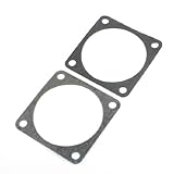  2 Pcs Plaza Juntas Negro Industrial Cilindro compresor de aire Base