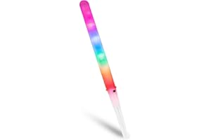 ‎ROYAL CATERING Royal Catering Zuckerwattestäbchen LED Stäbchen für Zuckerwatte RCBL-LEDS (50 Stück, inkl. Batterien, BPA-freier Kunststoff, 7 Modi)