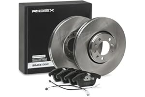RIDEX Kit de discos de freno y pastillas 3405B0972 Eje delantero sin tornillos ventilado