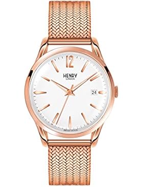 Henry London Unisex-Armbanduhr Richmond Analog Quarz Edelstahl HL39-M-0026