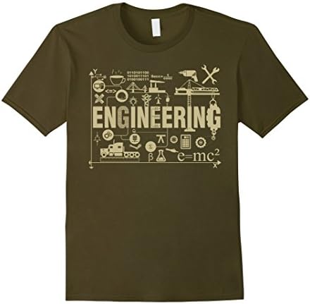 Civil Construction Engineer Engineering Profession Tshirt Male Medium Olive