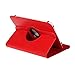 Produktbild Universal Rotation Tasche 8 Zoll für HP Pro Slate 8, Hisense Sero 8, Alcatel One Touch Hero 8 Tablet Schutzhülle Case Cover Kunsteleder Tabletschutz Tablet Tabletcase Tablethülle Schutztasche Tabletcase Schutzcover (Hisense Sero 8, Rot)