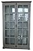 Produktbild Casa Padrino Landhausstil Vitrine Antik Weiß/Naturfarben 136 x 43 x H. 222 cm - Vitrinenschrank mit 2 Glastüren und dekorativen Stangenschloß im Landhausstil