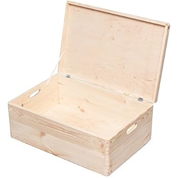 Stapelboxen 8,4 - 57,6l Aufbewahrungsbox Lagerbox Holzkiste mit/ ohne