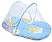 Generic Baby Infant Mosquito Insect Net Mattress For Cradle Bed Portable With Pillow - Blue
