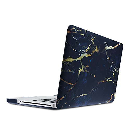 KONKY Macbook Pro 15 A1707 Hülle (2016 freigegeben), Schützende Soft-Touch HartschaleTasche Schutzhülle Snap Case für Neueste 2016 Apple MacBook Pro 15 "Zoll mit Touch Bar und Touch-ID, Schwarz Gelb