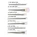 Tonsee® 7pcs/set Makeup Cosmetic Brushes Set Powder Foundation Eyeshadow Lip Brush Tool (Silver)