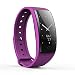 Produktbild Klicop QS90 Smart Armband Herzfrequenz Blutdruck Blutdruckmessgerät IP67 Fitness Tracker Smartwatch (Farbe : Purple)