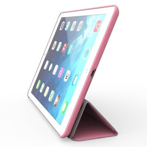 Khomo iPad Mini 4 Hülle Case Rosa Gehäuse mit doppelten Schutz ultra dünn und leicht, Smart Cover – Dual Pink - 5