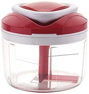 Improvhome Easy Pull Smart Plastic Chopper Vegetable Cutter and Food Processor (650ml/125mm, Multicolour)