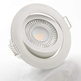 hochvolt led einbaustrahler einbauen Farben: weiß schwarz satin ( matt-nickel ) chrome gold bronze