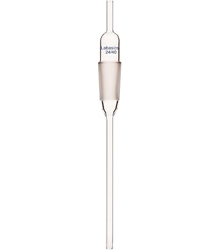 Stonylab Adaptateur Verre Laboratoire Droit 14/20 - Verre Borosilicaté Joints Coniques
