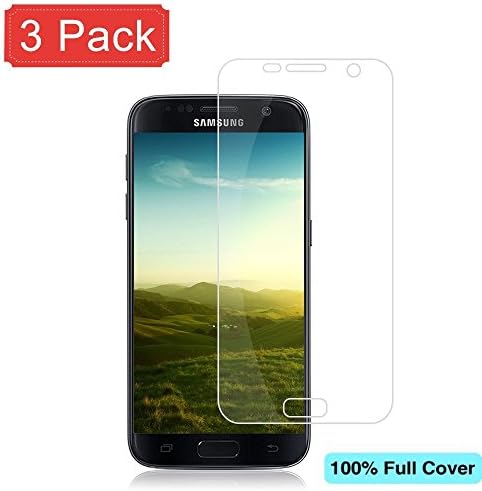 3x Samsung Galaxy S7 Protector [Full Coverage], Cardana Ultra, Samsung Galaxy S7 Screen Protector – Tempered Glass Screen Protector Screen Protector Clear HD Bubble Free, Easy Installation, Anti-Fingerprint High Definition Screen Protector Film
