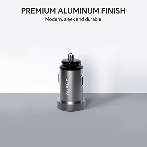 AUKEY CC-S7 Cargador de Coche con Doble Puerto Salida 24W con Cuerpo de Aluminio AUKEY CC-S7 Cargador de Coche con Doble Puerto Salida 24W con Cuerpo de Aluminio