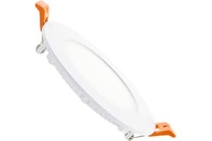 LEDKIA LIGHTING Downlight LED 6W Circolare Faretti Led Incasso per Soffitto Foro Ø 110 mm Bianco Naturale 4000K - 4500K 120º