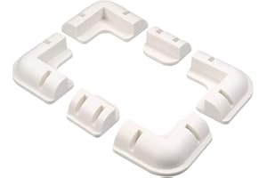 HISUNAGE Solar Panel Mounting Brackets Kits for RV Caravan Boats Camper Trailer Motorhome House Roof(Drill-Free/UV-Resistant)Compatible for Framed Solar Panel (6Pcs/Set-White Plastic)