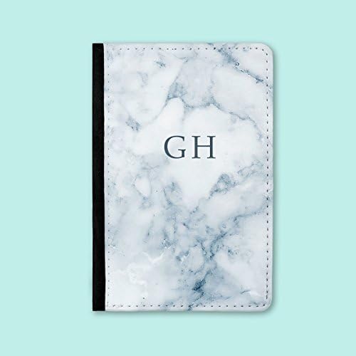 Personalised Passport Cover - Grey Marble - Couples Passport Holder - Honeymoon Gift - PC026