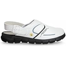 Chaussures De Sabot Abeba Dynamic ESD - Taille 39 - Blanc/Noir - Norme CE EN ISO 20347:2012