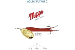 Mepps Aglia Flying C 10g, 15g, 25g, 5 COLOURS, Trout Salmon Pike Bar (/, 25g)