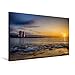 Produktbild Premium Textil-Leinwand 75 cm x 50 cm quer, Playa Barcelona | Wandbild, Bild auf Keilrahmen, Fertigbild auf echter Leinwand, Leinwanddruck (CALVENDO Orte)