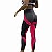 Produktbild YOUBan Damen Leggings 3D Print Hose Yoga dünne Trainings Gymnastik Gamaschen Leggins Sport Training Cropped Hosen Sweathose (M, HotPink)