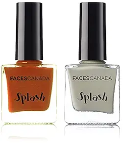 Faces Splash Nail Enamel, Sere 44, 8 ml & Faces Canada Splash Nail Enamel, Do the Tango 55, 8 ml