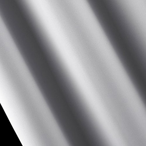 2er-Pack Mikrofaser Blickdicht Vorhang mit Kräuselband Wohnzimmer Verdunkelungsgardine, Grau, BxH 140x245cm - 3