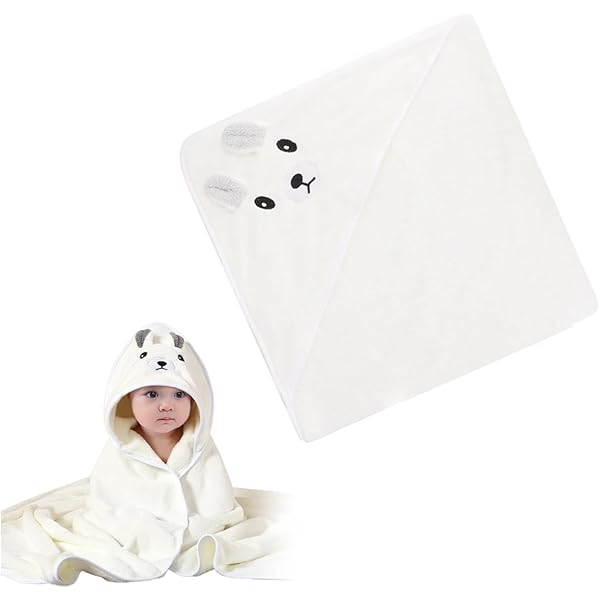 WeddHuis Serviette De Bain à Capuche Pour Bébé, Douce Et Super